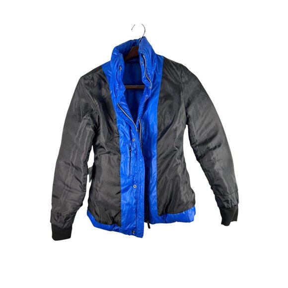 Marc New York Andrew Marc Eleanor Blue Puffer Coat Jacket Size S MISSING HOOD - Picture 14 of 16